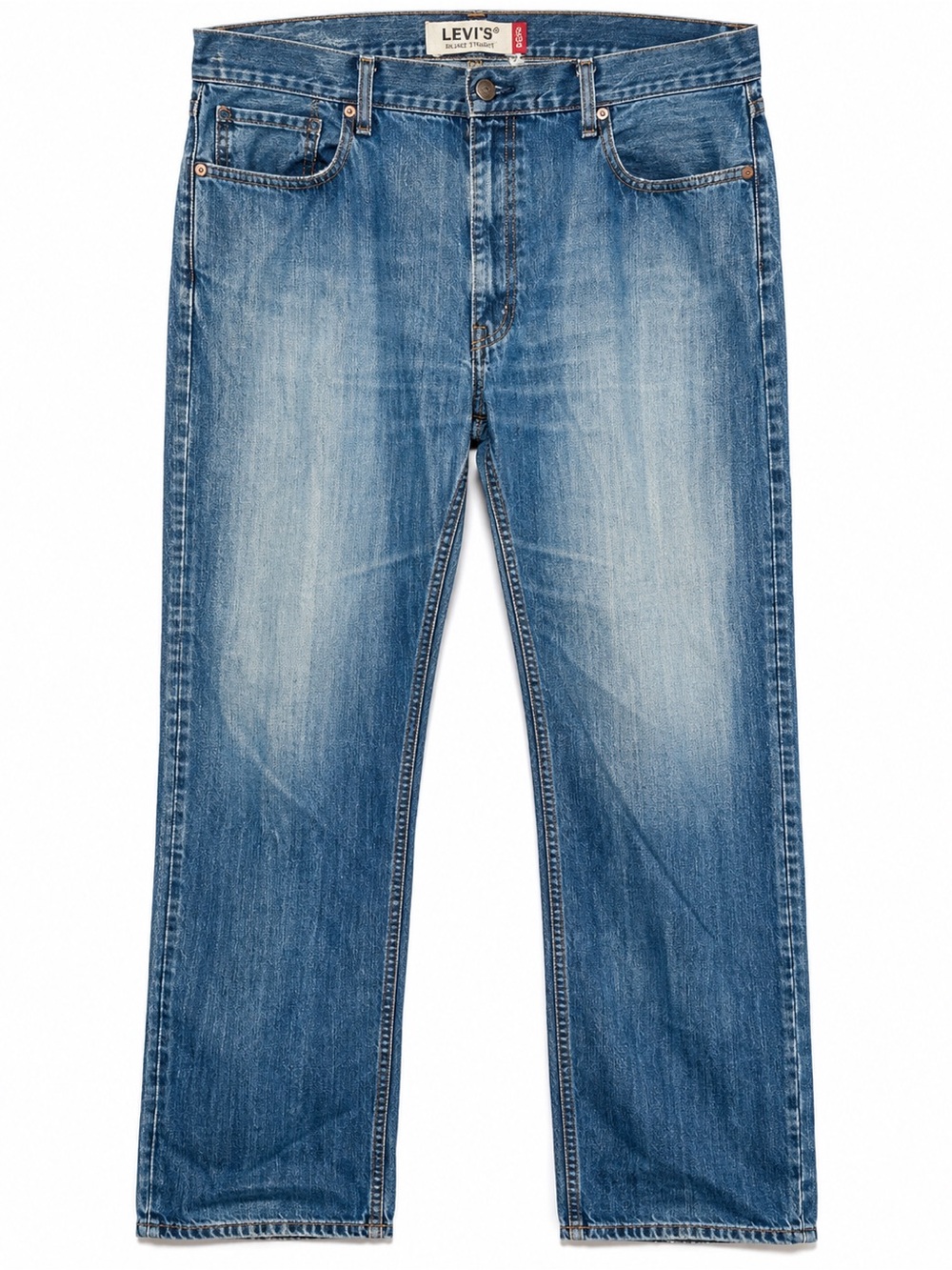 Levis 559 Mens Jeans 40W 32L Relaxed Straight Leg Distressed Denim